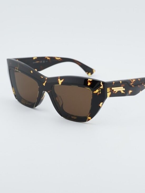 Bottega Veneta Accessories - Bottega Veneta BV1218S 002 Sunglasses Havana Cat Eye Frame, Brown Lenses